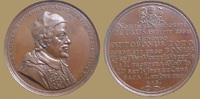 VATICAN Medaille Alexander VIII 1689 - 1691 dies from P.H. Müller R! -