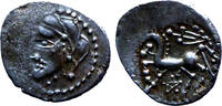 FRANCE GALLIEN - BITURIGES CUBI (Region die Bourges) Denier au glaive et au pentagramme c. 60-50 AC. VZ