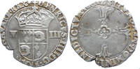 FRANCE 1/8 écu Henri IV - Dauphiné - rare -