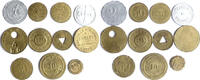 ALGERIE Lot de 11 jetons Rare Algerian token -