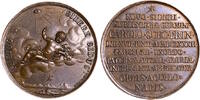 SUEDE Medaille Carl XI for the birth of Carl XII 1682 by Meybusch - R! -