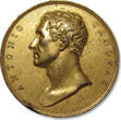 ITALY AE gilded medal 1823 A.D. Antonio Canova - large 50mm GILDED medal by medallist Giuseppe Girometti - ZF+ numerous surface and edge marks