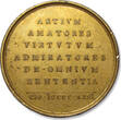 ITALY AE gilded medal 1823 A.D. Antonio Canova - large 50mm GILDED medal by medallist Giuseppe Girometti - ZF+ numerous surface and edge marks