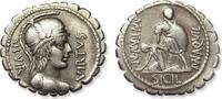 ROMAN REPUBLIC AR silver denarius AR denarius Mn. Aquillius, Rome mint - nicely centered -