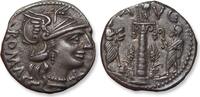 ROMAN REPUBLIC AR silver denarius C. Minucius Augurinus, Rome mint - beautiful sharp example - -