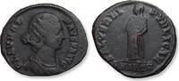 ROMAN EMPIRE AE follis / nummus Fausta Augusta, Antioch mint 8th officina- mintmark SMANTH - SALVS REIPVBLICAE -