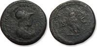 ROMAN EMPIRE AE semis Rome mint - rare Flavian cointype struck under Domitian - -