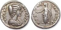 ROMAN EMPIRE AR silver denarius circa 196-202 A.D. Julia Domna, Laodicea ad Mare mint - VESTAE SANCTAE - scarce eastern cointype ZF+ / EF-attract...