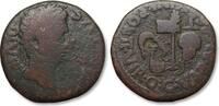 ROMAN EMPIRE AE 27 mm As Augustus, Carthago Nova, Hispania - C. Varus Rufus & Sex. Julius Pollio, duoviri -