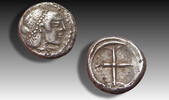 ANCIENT GREECE 8mm AR silver litra Time of Hieron I, Sicily, Syracuse - tiny coin in great condition - -