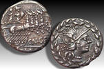 ROMAN REPUBLIC AR silver denarius Cn. Gellius, Rome mint -