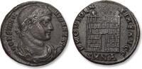 ROMAN EMPIRE AE follis / nummus circa 328-329 A.D. Constantine I, Nicomedia, 1st officina - PROVIDENTIAE AVGG, SMNA - scarcer issue ZF+ dark pati...
