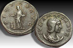 ROMAN EMPIRE AR silver antoninianus circa 218-220 A.D. Julia Maesa, Rome mint - scarce, only antoninianus type struck for her - ZF+ / EF-steelgre...