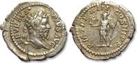 ROMAN EMPIRE AR silver denarius Septimius Severus, Rome mint - P M TR P XIII COS III P P, Roma left - -