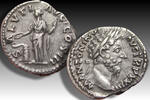 ROMAN EMPIRE AR silver denarius circa 169 A.D. Marcus Aurelius, Rome mint - SALVTI AVG COS III, Salus - ZF+ light steelgrey toning