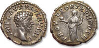 ROMAN EMPIRE AR silver denarius Lucius Verus, Rome mint - PROV DEOR TR P II COS II - -