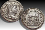 ROMAN EMPIRE AR silver argenteus Maximianus, Siscia mint - superbly struck & toned coin - -