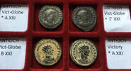 ROMAN EMPIRE AE/BI (silvered) antoninianus Carinus as Caesar / Augustus, Antioch mint - group of 4 coins - -