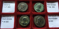 ROMAN EMPIRE AE/BI (silvered) antoninianus Carinus as Caesar / Augustus, Antioch mint - group of 4 coins - -