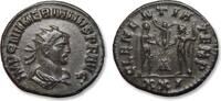 ROMAN EMPIRE AE/BI silvered antoninianus Numerianus as Augustus, Cyzicus mint - CLEMENTIA TEMP / Δ / XXI - -