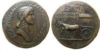 Roman Empire sestertius Agrippina Senior, dead 32 Ad, Roma mint, struck under Caligola 37-41 AD. goo
