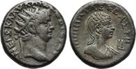 ÄGYPTEN ALEXANDRIA Poppaea Sabina, 30/32 - 65 n. Chr. Tetradrachme 63 - 64 n. Chr. Feine dunkle Tönung, ss