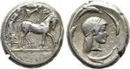 SIZILIEN Tetradrachme SYRAKUS Herrschaft der Deinomeniden, 485 - 466 v. Chr. -