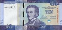 Africa LIBERIA P.32a - 10 Dollars UNC -