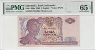 INDONESIA P.104a - 5 Rupees PMG 65 EPQ -