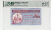 SURINAME P.156 - 2½ Dollar PMG 66 EPQ -