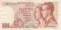 Europe BELGIUM P.139 - 50 Francs 1966 Fine  139 - 50  v. Chr. 