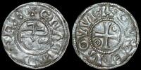 Carolingians. Charles the Bald, 840-877, Quentovic. AR Denier -