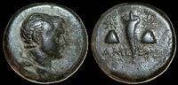  Pontos, Amisos. Circa 125-100 BC.  Æ 18mm, 4.30 g. Perseus  125-100 BC v. Chr. 