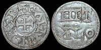 France, Provincial. Poitou. Circa 11th century. AR Denar 22mm, 1.11 g. Melle -