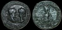 AD 238-244 n. Chr. Mesopotamia, Singara. Gordian III, with Tranquillina. AD 238-244. Æ 31mm, 20.82 g. Tyche