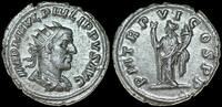 Philip I. AD 244-249. AR Antoninianus 22.5mm, 4.20 g. Antioch Felicitas -