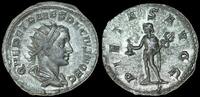 Herennius Etruscus. As Caesar, AD 249-251. AR Antoninianus 22mm, 4.63 g. Rome Pietas -
