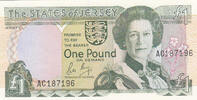 Europe JERSEY P.15a - 1 Pound ND UNC -