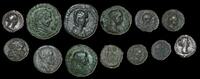 Collections Ancient Coin Lot – 13 Coins incl. 2 Silver Denarii – Greek, Roman & Byzantine -