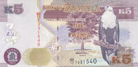 Africa ZAMBIA P.50a - 5 Kwacha UNC -