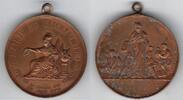 France / Frankreich / Clichy Médaille en bronze avec bélière Fête de la caisse des écoles. -