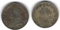 Saint Siège / Papal States / Vatican 1 Lire Pie IX / Pius IX -