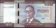 Libéria 20 Dollars The Central Bank of Liberia -