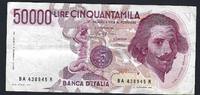 Italie / Italia / Italien 50000 lire Bernini série BA -