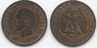France / Frankreich / Bordeaux 1 Centime Napoléon III Tête nue -