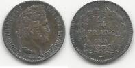 France / Frankreich / Paris 1/4 Franc Louis Philippe Ier -