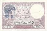 France / Frankreich 5 Francs Violet A.57858 -