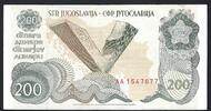 Yougoslavie / Jugoslavia 200 Dinara Narodna Banka Jugoslavije -