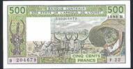 Benin 500 Francs Banque Centrale des états de l'Afrique de l'ouest F.22 -