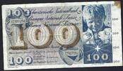 Suisse / Switzerland / Schweitz 100 Francs Helvetia série 72S -